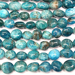 Natural Gemstone Beads Nuggets 8-10mm for Jewelry Making Loose Beads (Apatite)