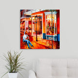 Jazz on Royal Street Canvas Wall Art Print, 24"x24"x1.25"