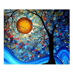 eGoodn 5D Diamond Painting Full Drill Kit Round Beads Paint by Number Art Craft Wall Decor, Canvas 19.7 inches by 15.8 inches, Dream Tree by Van Gogh, No Frame