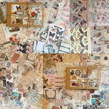 400 Pieces Vintage Scrapbook Supplies Journaling Scrapbooking Stickers Paper Kit for Bullet Journals Junk Journal Art Craft Antique Aesthetic DIY Collage Album Picture Frames (Forest + World Memory)