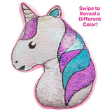 Adora Sequin Pillow Flip-out! Sequin Plush Play Unicorn 15 inches x 12.5 inches, Colorful, Trendy & ADORAbly Cute Design
