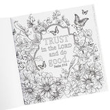 "Be Still" Inspirational Adult Coloring Therapy Featuring Psalms