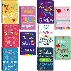 20 Pieces Teacher Notebook Teacher Gift Teacher Journal Notebook Mini Inspirational Notepads Appreciation Gifts for Teacher, Appreciation Present, School, Office