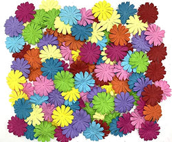 100 pcs Mixed Colors Patch Flowers 39x39mm Mulberry Paper Flower Scrapbooking Wedding Doll House Supplies Card Mini Paper Flowers