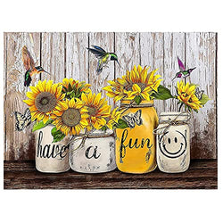 Diamond Painting Kits for Adults Sunflower 5D Full Drill Diamond Art Painting Kit for Kids Crystal Rhinestone Painting Accessories Embroidery Paint with Diamond for Home Wall Decor 16 x 12 in
