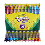 Crayola Twistables Colored Pencils, Great for Coloring Books, 50 Count, Gift (2 Pack)