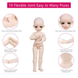 UCanaan BJD Doll, 1/6 SD Dolls 12 Inch 18 Ball Jointed Doll DIY Toys with Full Set Clothes Shoes Wig Makeup, Best Gift for Girls-Han Xia