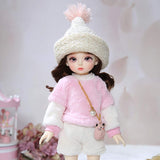 W&Y BJD Doll, 1/6 SD Dolls 10 Inch 19 Ball Jointed Doll DIY Toys Surprise Doll with Clothes Shoes Wigs Makeup, Best Gift for Girls