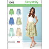 Simplicity 1369 Women's Skirt Sewing Pattern, Sizes 14-22