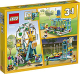 LEGO Creator 3in1 Ferris Wheel 31119 Building Kit with Rebuildable Toy Bumper Cars, Boat Swing and 5 Minifigures; New 2021 (1,002 Pieces)