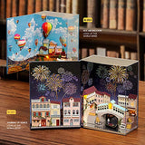 ROOMLIFE Tiny House Assembly Kit 3D Miniatures Wonderful Venice Floating City World on Books Series Gondola Realistic Building Dollhouse for Adults with Dust Cover&Lights 1/24 Scale Cute Miniatures