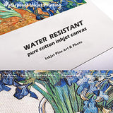Water Resistant Pure Cotton Inkjet Canvas (54" x 60'(Pack of 4))