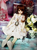 Autumn White Dress / Outfit Dress Suit 1/4 MSD BJD Dollfie / 100% Custom-made Doll Dress / 4 PCS