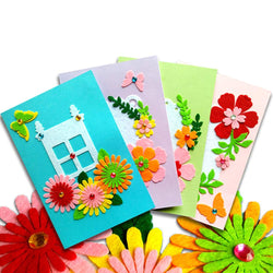 Card Making Kits DIY Handmade Greeting Card Kits for Kids, Christmas Card Folded Cards and Matching Envelopes Thank You Card Art Crafts Crafty Set Gifts for Girls Boys