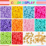 3800 Pcs Fruit Flower Polymer Clay Bead Charms Kit, Cute Smiley Fruit Clay Beads with Elastic String for Bracelets and Jewelry Making