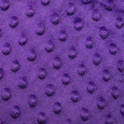 Purple Minky Cuddle Dimple Dot Fabric, 60” Inches Wide – Sold By The Yard (FB)