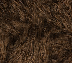 Faux Fur Fabric Long Pile Gorilla BROWN / 60" Wide / Sold by the yard