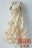 JD125 Celine Long Synthetic Mohair Doll Wigs 1/6 1/4 1/3 YOSD SD MSD BJD Accessories (Blond, 7-8inch)