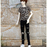 BJD Doll Boy Ball Jointed SD Dolls with Clothes Shoes Suit Wig Makeup for Birthday Best Gift 1/3 DIY Toys,Black Eyeball