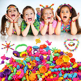 HUMUTU Snap Pop Beads, 900+PCS Pop Beads for Girls Jewelry Making Kits, Pop Beads Jewelry Toys for Age 3 4 5 6 Year Old Kids