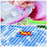 Adult Numbered Kit 5D DIY Guitar Diamond Painting Embroidery Picture Fabric Sticker Resin Drilling Picture Complete Diamond Embroidery Mosaic Wall Decoration