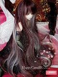 BJD Doll Hair Wig 7-8 inch 18-20cm Brown White 1/4 MSD DZ DOD LUTS Perma-long