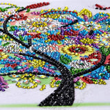 5D DIY Diamond Embroidery Spring Summer Autumn Winter Seasonal Flower Tree Shape Special Shape DIY Crystal Diamond Painting (D)