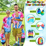 Tie Dye Kit, 32 Colors Shirt Dye Kit for Kids, Adults,User-Friendly, 198 Packs Add Water Only Indoor and Outdoor Activities Supplies DIY Dyeing Kit, Creative Tie-Dye Kit Perfect for Party Group
