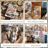 Draupnir 200 Pieces Vintage Scrapbooking Supplies Junk Journal Supplies Scrapbook Kit Vintage Scrapbooking Stickers Ephemera Decoupage Paper for Bullet Journals Diary DIY Art Album Crafts Gift（Travel）