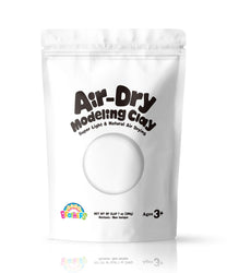 Sago Brothers Air Dry Clay, Modeling Clay for Kids, Molding Magic Clay for Slime add ins & Slime Supplies, Kids Gifts Art Set for Boys Girls - White