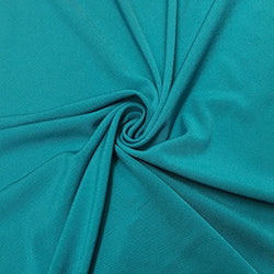 ITY Fabric Polyester Lycra Knit Jersey 2 Way Spandex Stretch 58" Wide By the yard (1 Yard, Jade)
