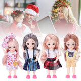 Doll Toy Artificial 3D Beauty BJD Doll Cute Wig Makeup Beauty Toy Joint Ball Joint Doll DIY Toy
