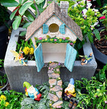 Twig & Flower The Miniature Fairy Garden Walkway With lovely Hand Painted Flowers and Fairy moss by