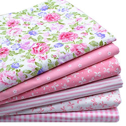 iNee Pink Fat Quarters Fabric Bundles, Quilting Fabric for Sewing Craft, 18"x22", (Pink)