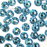 AQUAMARINE (202) lake blue Swarovski NEW 2088 XIRIUS Rose 20ss 5mm flatback No-Hotfix rhinestones