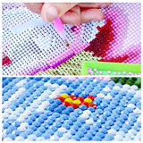 RAILONCH DIY 5D Diamond Painting Kit for Adults Peony Goldfish Full Drill Embroidery Cross Stitch Crystal Rhinestone Art Craft for Home Wall Decor (80x150cm)