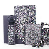 Vera Bradley Large Spiral Notebook, College Ruled Paper, 11" x 9.5" with Pocket and 160 Lined Pages, Bonbon Medallion