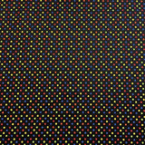 Cotton Printed Multi Dot Fabric 45" Wide 100% Cotton By The Yard Black