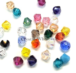 144 pcs 3mm Mix Color Genuine Swarovski crystal 5301 / 5328 XILION Loose Bicone Beads from Mychobos