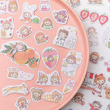 330Pcs Stickers Set Vintage Cartoon Girls Journal Stickers for Planner DIY Crafts Embelishment Decoration Diary Stickers