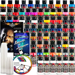 Createx 66 Wicked Colors 2oz Complete Colors Airbrush Paint Set