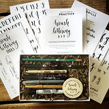 Brush Lettering Kit - DIY Brush Calligraphy Starter Set by Wildflower Art Studio