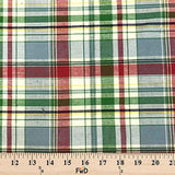 Madras Plaid Fabric (Style 15981) 100% Cotton Printed Fabric 44/45" Wide Sold BTY Shirts,