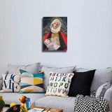 Canvas Print Wall Art - Madonna and Child - by Marianne Stokes - Gallery Wrapped - 10x13 inch