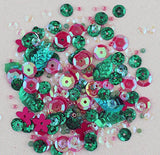 Sequin & Bead Assorted Mixes For Crafts 75 grams - Hibuscus Blooms - 3 Bottles