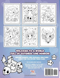Horror Kawaii Cute and Creepy Coloring Book: Pastel Goth Spooky and Chibi Coloring Pages for Adults, Teens and Kids (Cute and Creepy Coloring Series)