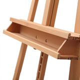MEEDEN Large Painters Easel Adjustable Solid Beech Wood Artist Easel, Studio Easel for Adults with Brush Holder, Holds Canvas up to 48"