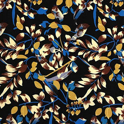 Printed Rayon Challis Fabric 100% Rayon 53/54" Wide Sold by The Yard (1008-3)