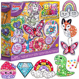 JOYIN Kids Diamond Art, Big Gem Diamond Painting Kit with 18 Magical Stickers 3 Suncatchers 2 Keychains, Diamond Art for Kids, DIY Paint Arts Supplies, Craft Gift for Girls