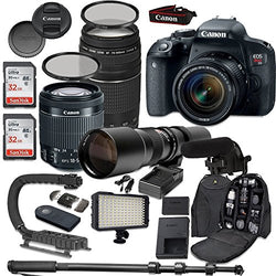 Canon EOS Rebel T7i DSLR Camera Bundle with Canon EF-S 18-55mm f/4-5.6 IS STM Lens + Canon EF